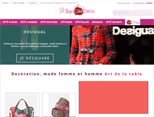 Tablet Screenshot of misscotedeco.com